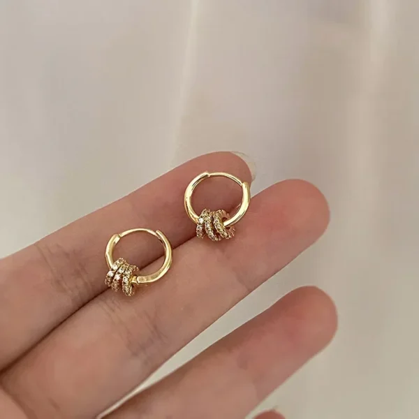 Circle Hoop Earrings - Image 2