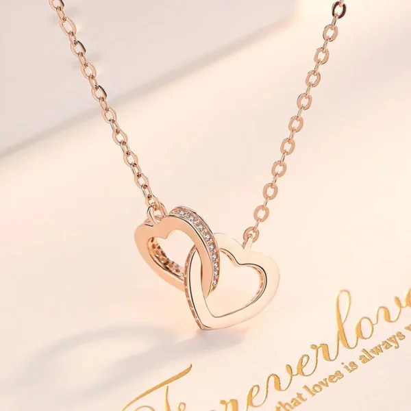 Double Heart Necklace - Image 2