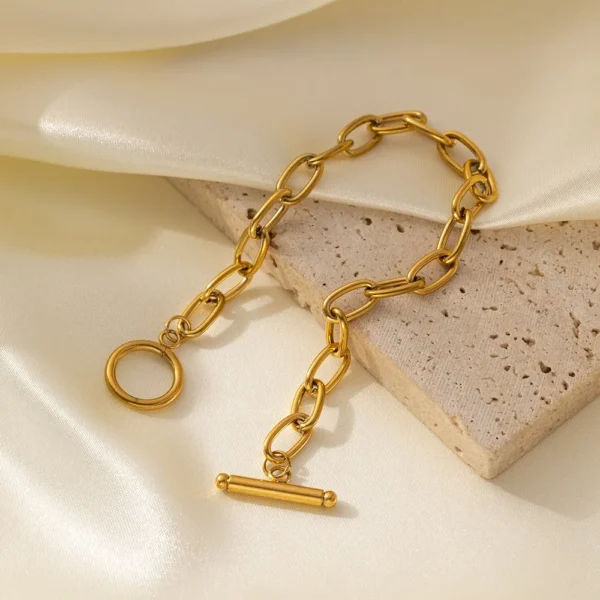 Gold Cuban Bracelet - Image 2